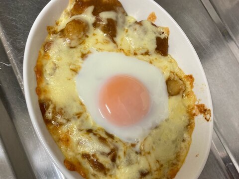 残り物カレーのチーズドリア